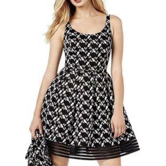 SB By Sachin & Babi | Floral Embroidered Black White Dress Size 8 Sleeveless - Picture 2 of 12